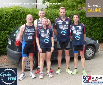 Franck, François, François, Laetitia et Frédéric